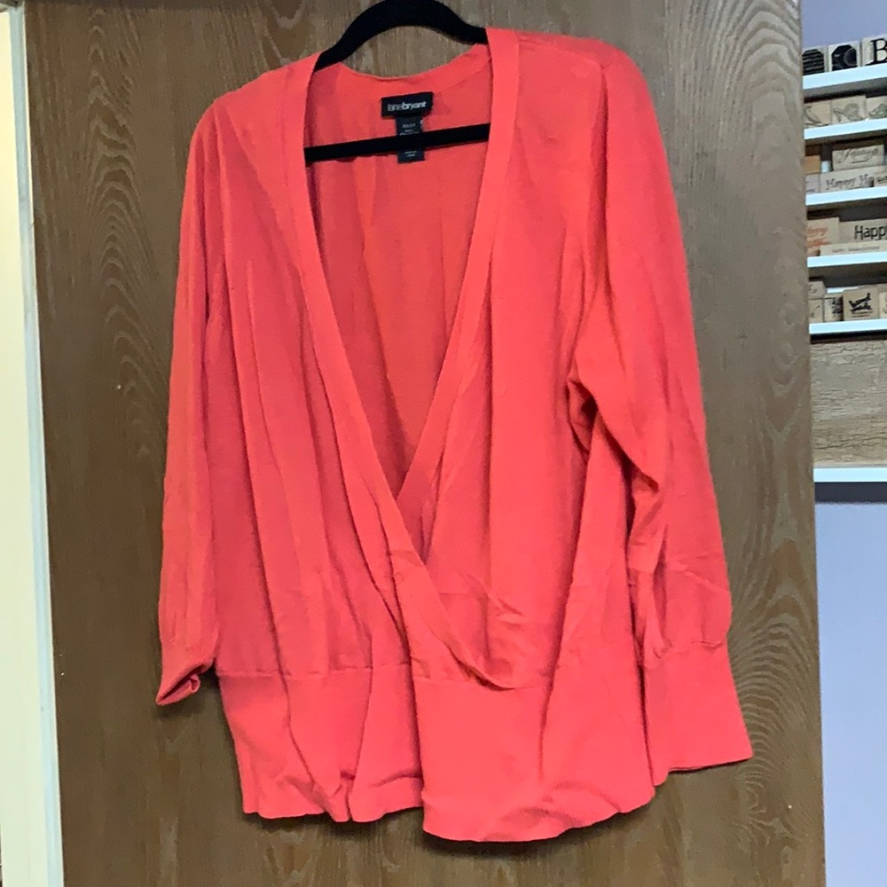 Cross front sweater